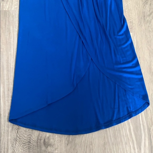 Royal Blue High waisted Skirt - Picture 5 of 6